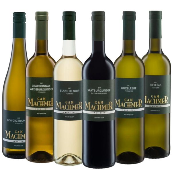 Weingut Machmer - Weinprobier Paket G&M feinherb - feinherbe Weine aus dem Bio Weingut