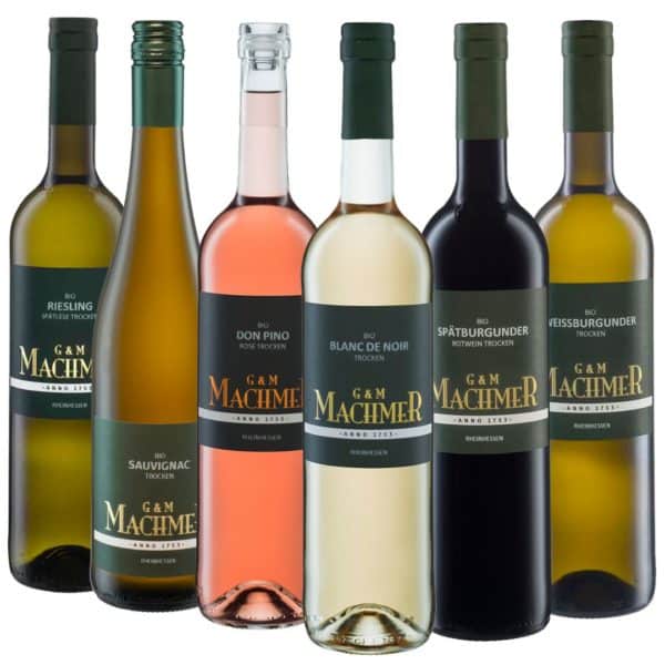 Weingut Machmer - Weinprobier Paket G&M trocken - trockene Weine aus dem Bio Weingut